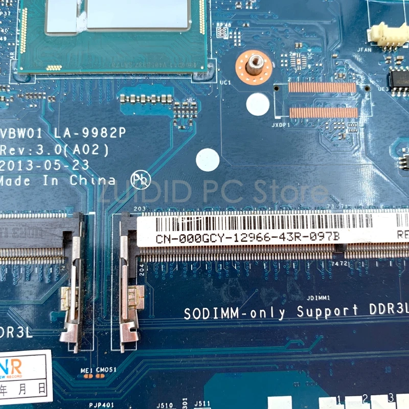 Системная плата ZUIDID 00GCY 000GCY CN-000GCY VBW01 для ноутбука Dell Inspiron 15R 5537 3537 |