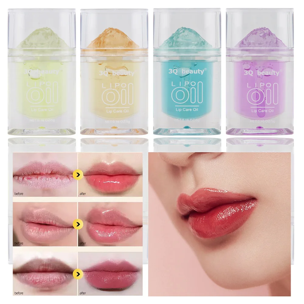 

Ice Mountain Jelly Lip Gloss Honey Lip Oil Crystal Lip Glaze Moisturizing Transparent Waterproof Liquid Lips Makeup Cosmetics