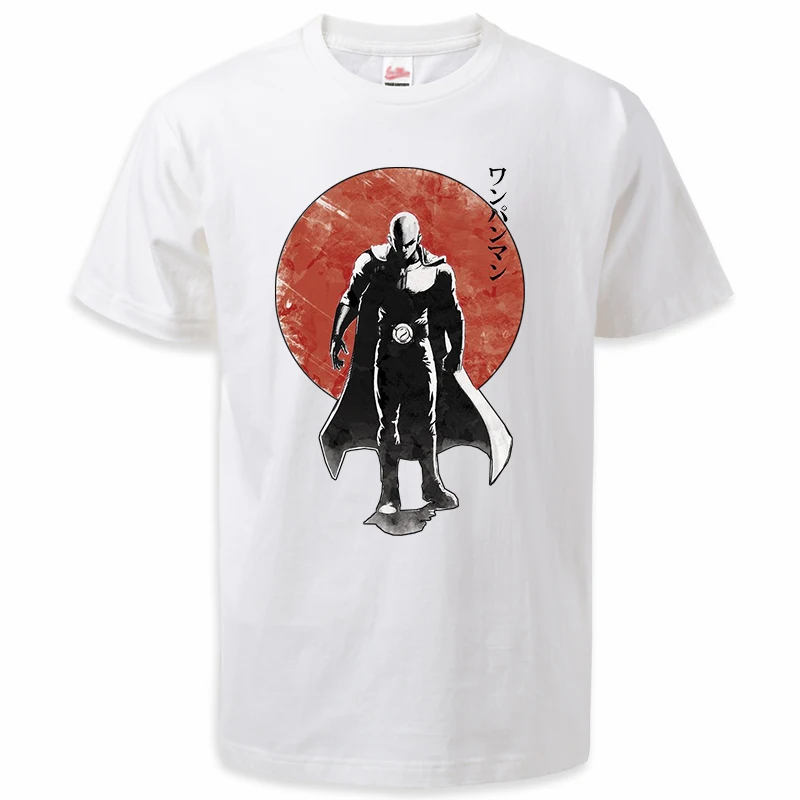 

One Punch Man Graphic Summer Anime Shirts Tees Saitama Mens Harajuku Tshirt Round Neck Breathable Tees Hip Hop Streetwear