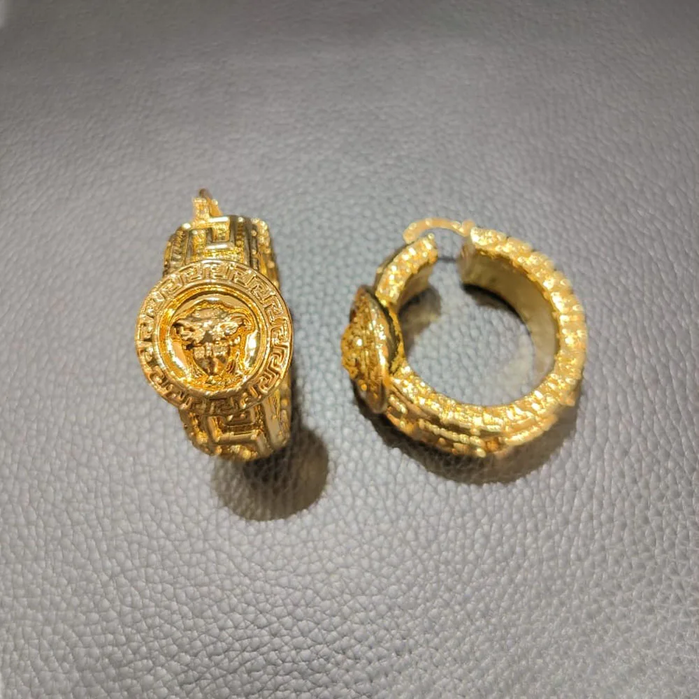 Женское Ожерелье из Дубая 55 см позолоченные серьги-гвоздики в марокканском стиле