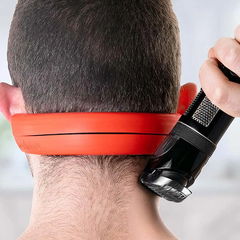 

1pc Silicone Men Neck Hair Shaving Template Salon Barber Back Hairline Guide Haircuts DIY Trim Template Styling Accessories