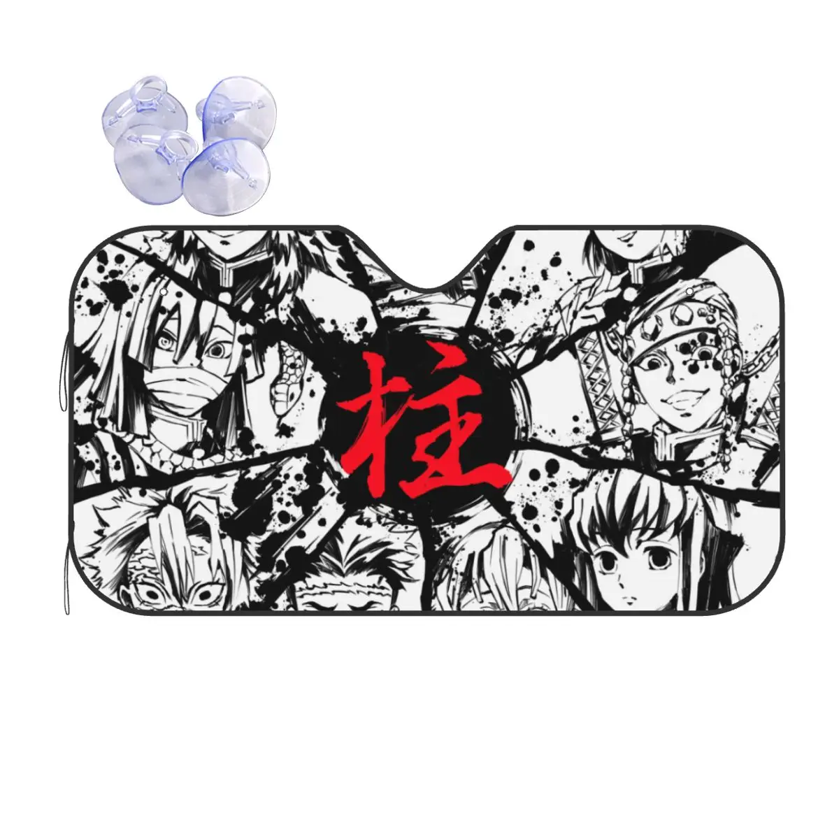 

Demon Slayer Kimetsu No Yaiba Windshield Sunshade Japanese Anime Manga Car Front Windshield Car Sunshade Sun Shade Protect