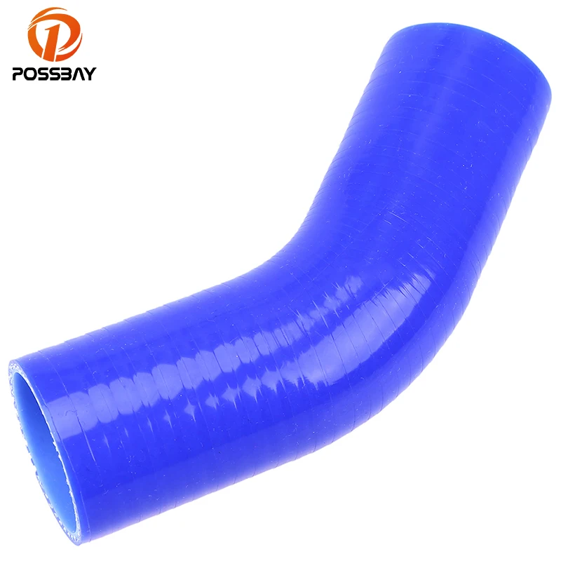 

POSSBAY Universal Blue 45 Degree 38/51/57/60/63/70/76/80/83mm Car Constant Diameter Silicone Hose Pipe Turbo Intake Accessories