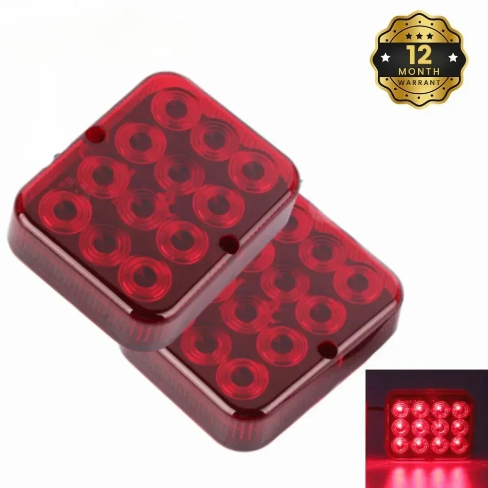 

ATVOV 2 шт. 12 В 24 В светодиодный задний противотуманный фонарь дальнего света Предупреждающий индикатор остановки тормоза Водонепроницаемый автомобиль Грузовик Прицеп Караван Грузовик