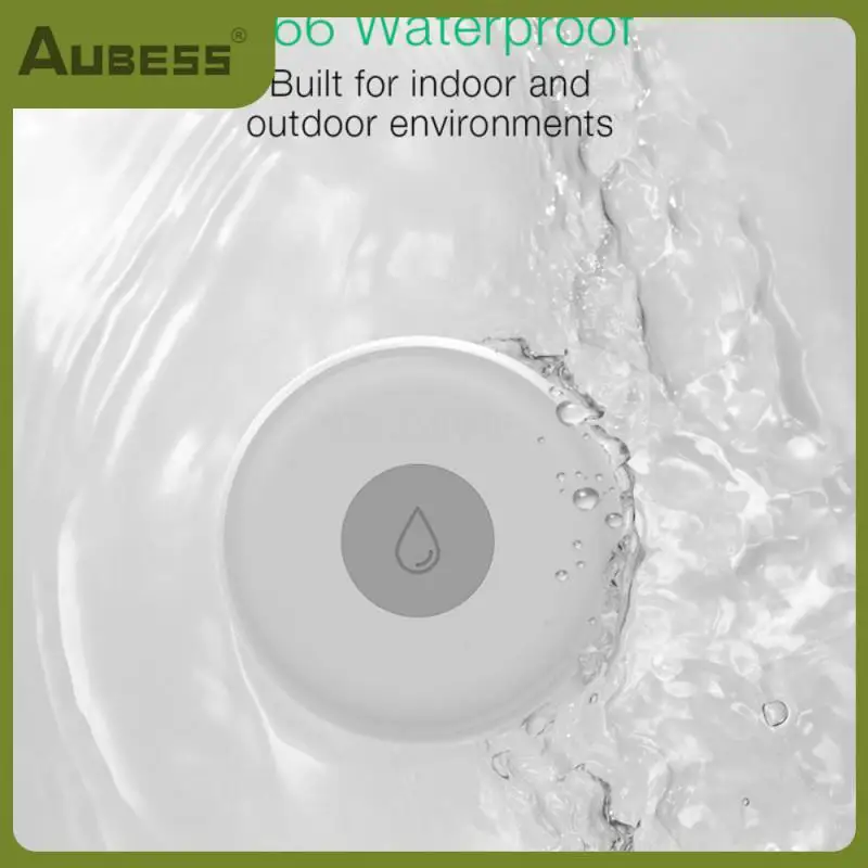 

Датчик утечки воды Zigbee, мини-детектор уровня воды с оповещением, умный беспроводной детектор утечки воды для умного дома