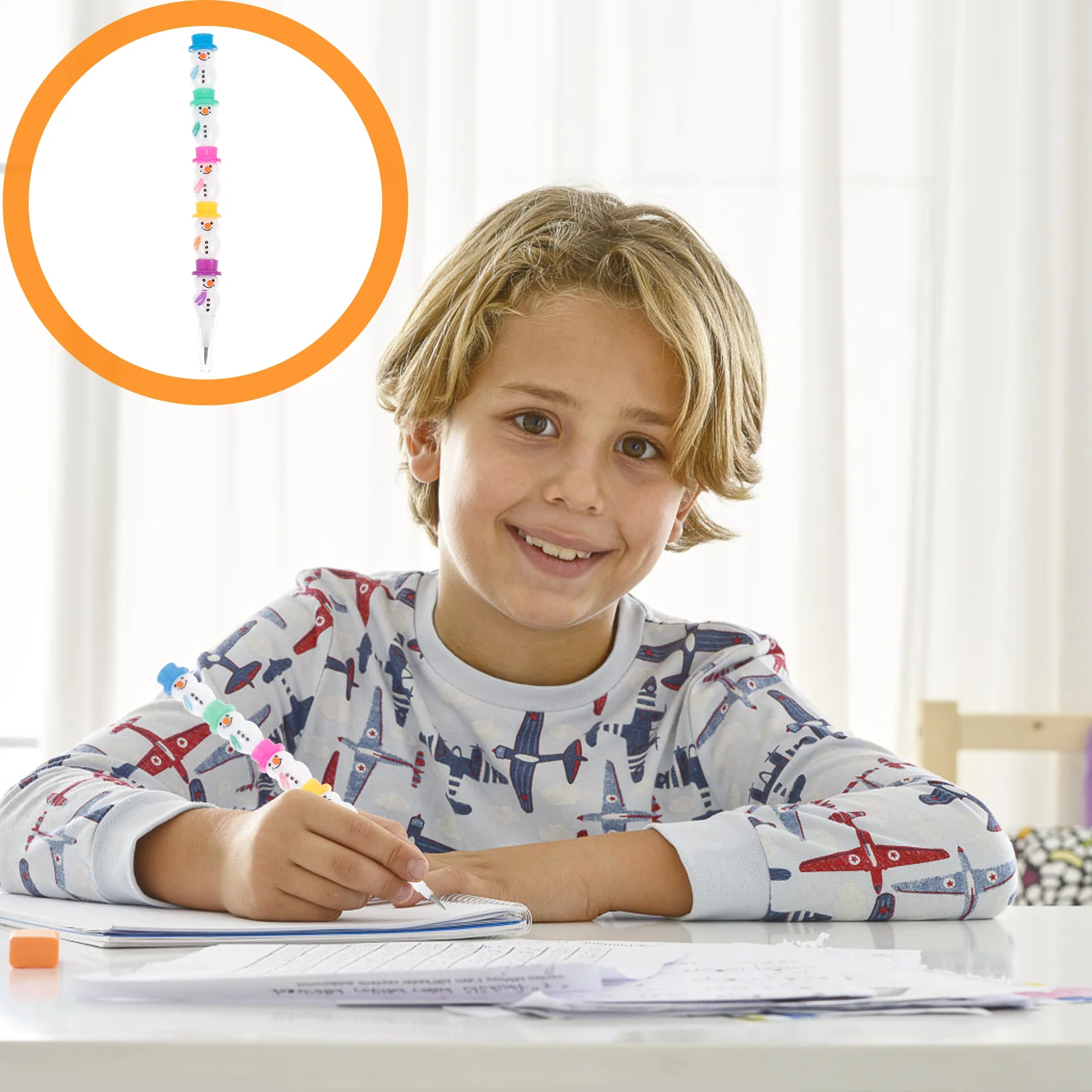 

Рождественские сувениры, вечерние чный снеговик, Штабелируемый мультяшный набор, новинка, рождественские подарки, праздничные сувенирные ...