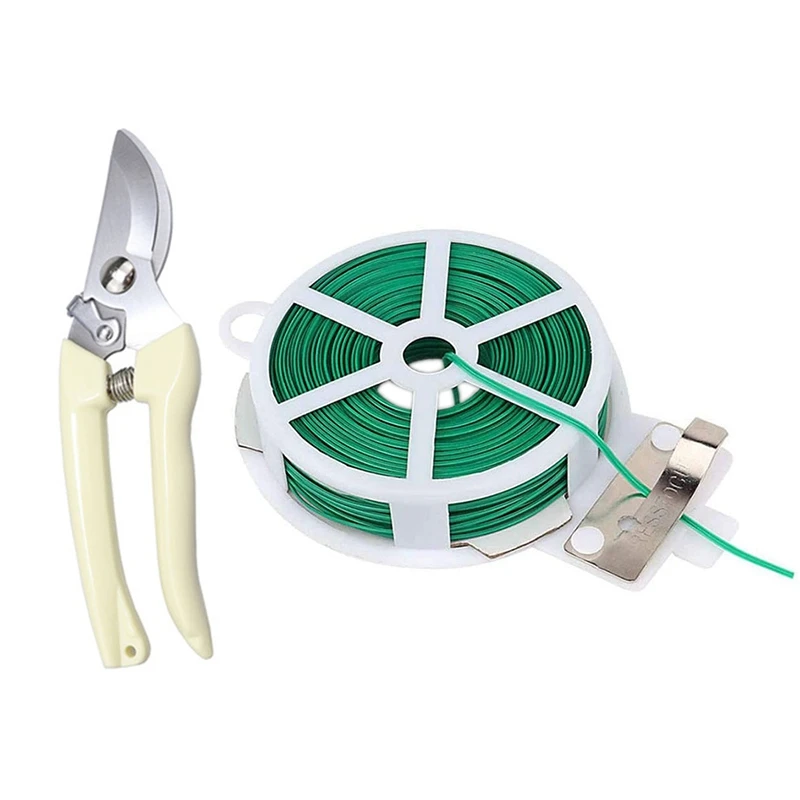 

Bonsai Cutting Scissors Pruners Garden Flower Cutter Tools With Gardening Twisted Wire With Gardening Twisted Green Wire