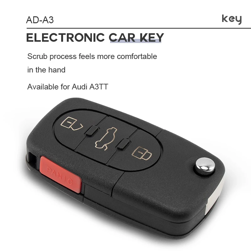 Умный дистанционный ключ SilKY для Audi A3 A4 A6 A8 B6 ID48 чип 433 МГц FCCID 4D 0837231 R Auto Smart Remote Control Замена ключа