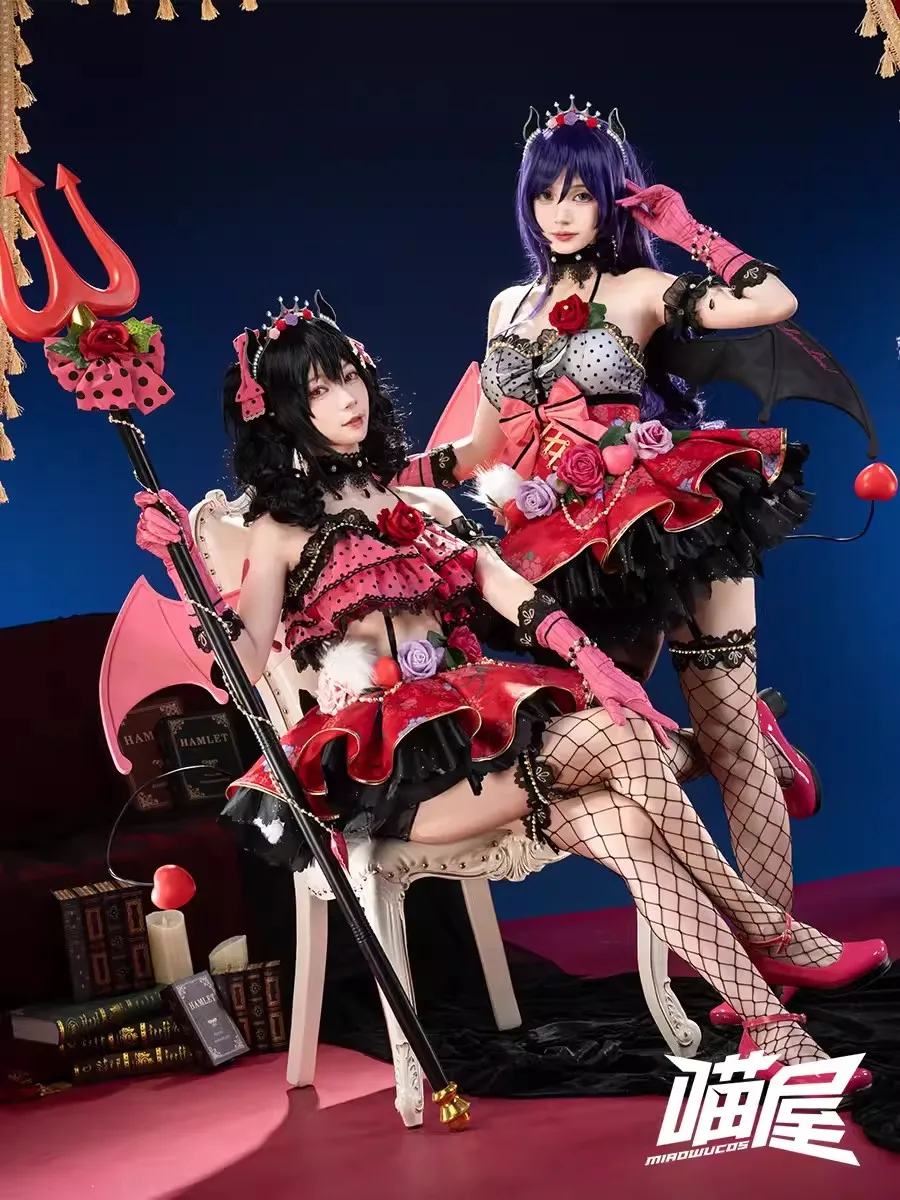 COS-HoHo Аниме Lovelive! Yazawa Niko/Tojo Nozomi Little Devil Awakening V2.0 игровой костюм прекрасное платье