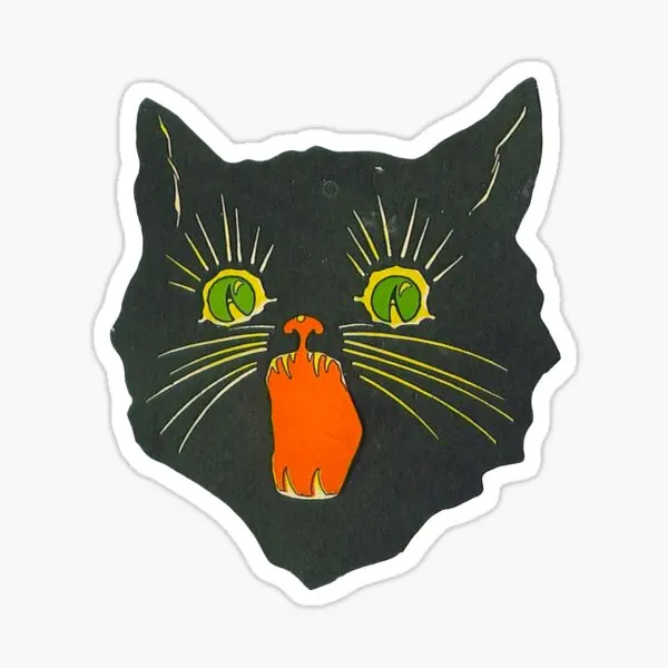 

Angry Cat 5PCS Stickers for Luggage Room Stickers Living Room Cute Car Anime Bumper Kid Water Bottles Decorations Laptop Wall