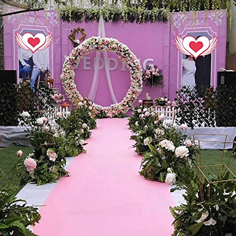 

1/5/8/10/12m 2MM Black/Pink/Red Runway/Non Woven Disposable Carpet for Wedding Decor Event Aisle Runner Wedding Deco Mariage