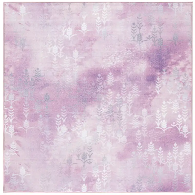 

2 Rug Collection - Spirit Area Rug, 5' x 7', Light Purple/Pink