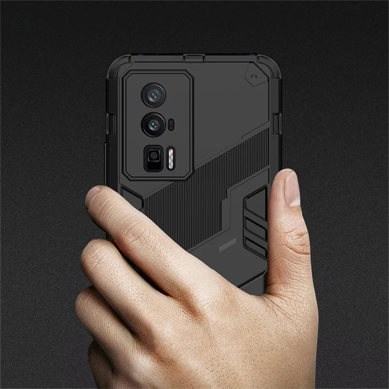 For Xiaomi Poco F5 Pro Case Cover Poco F5 F 5 Pro Capas Phone Bumper Back Kickstand Shockproof Holder Cover Poco F5 Pro Fundas