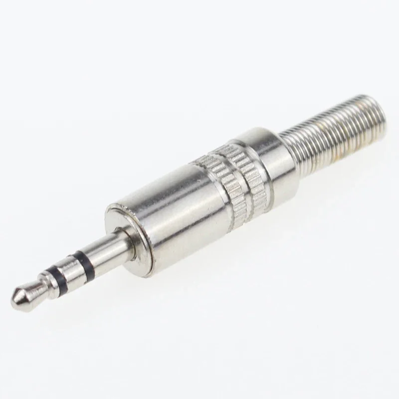 5 шт. 3 мм 3-полюсный стерео металлический разъем штекер и переходник с клеммами