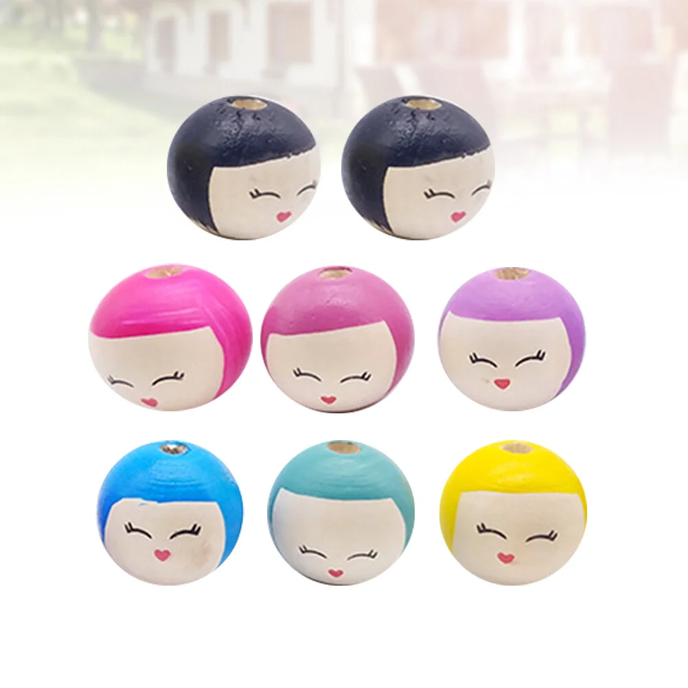 

Colored Beads Round DIY Craft Creative Accessories Jewelry Making Baby Necklace