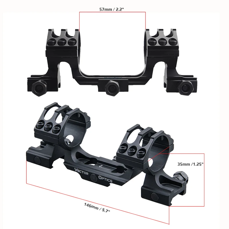 Векторная Оптика Тактический цельный 21 мм крепление для прицела Пикатинни 30