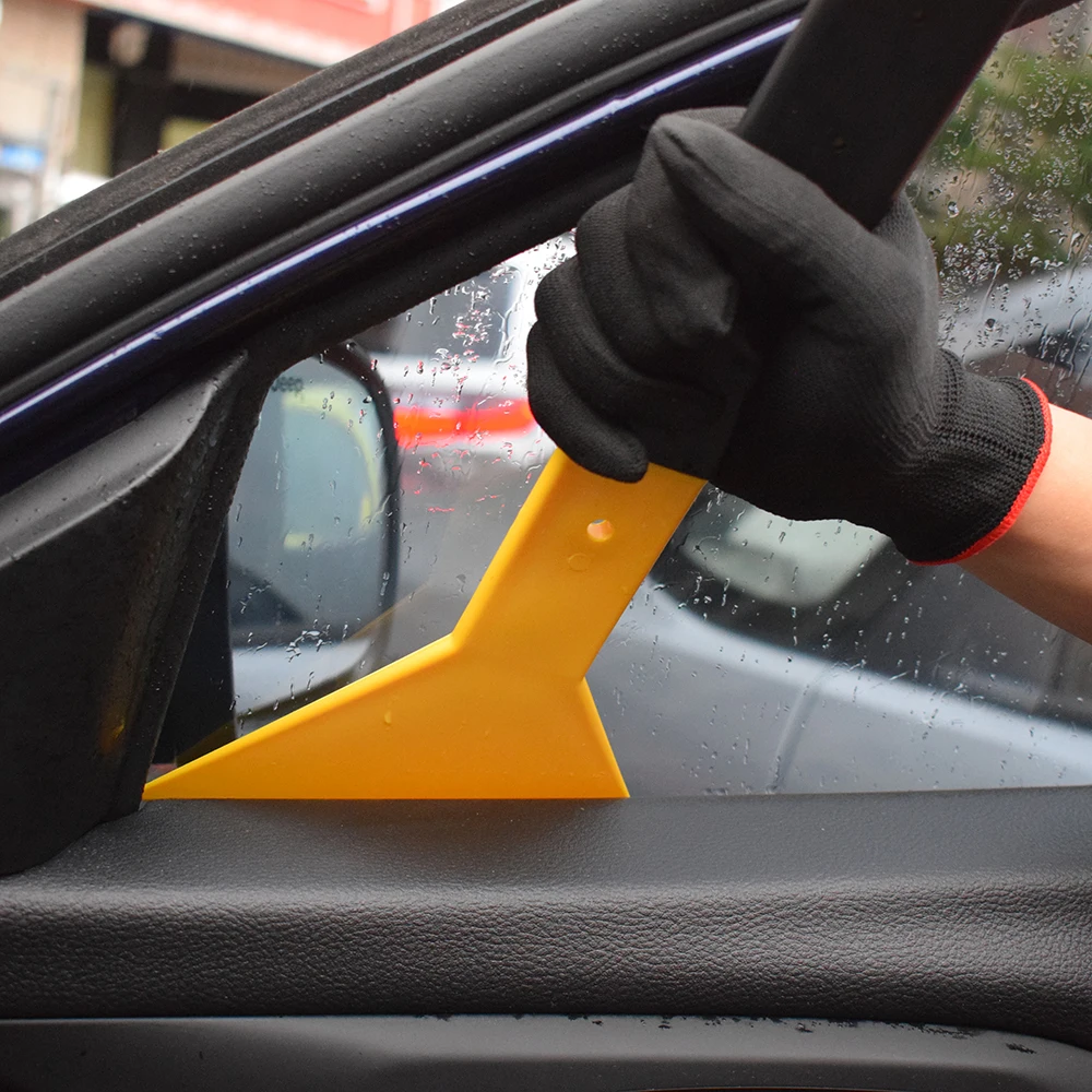 Скребок с длинной ручкой автомобильная резиновая ручка тонировка оконной пленки