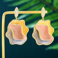 missvikki 2022 famous brand luxury twist belt dangle earrings trendy zircon wedding engagement party dubai earrings for women