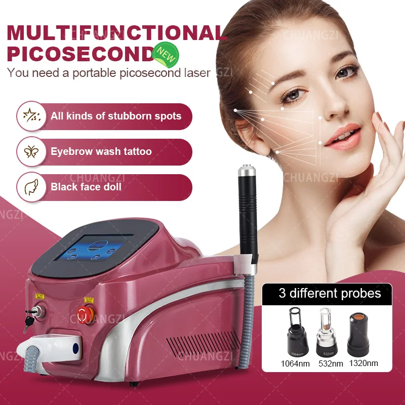 

Beauty Instrument Picosecond Machine Professional Freckle Nevus Remove Black Whitening Wash Tattoo Eyebrows