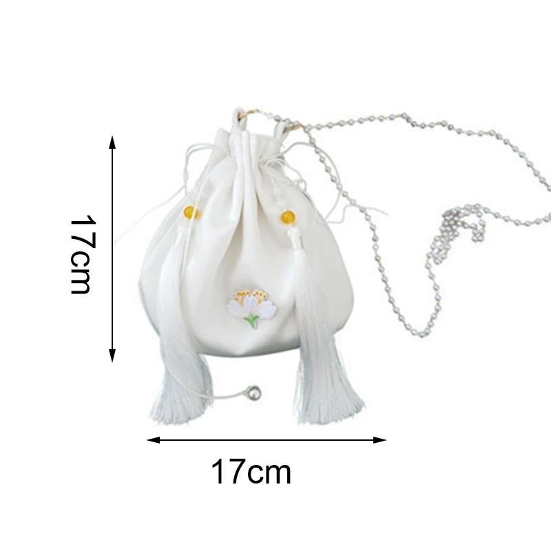 Атласная сумка в китайском стиле с винтажным вышивкой