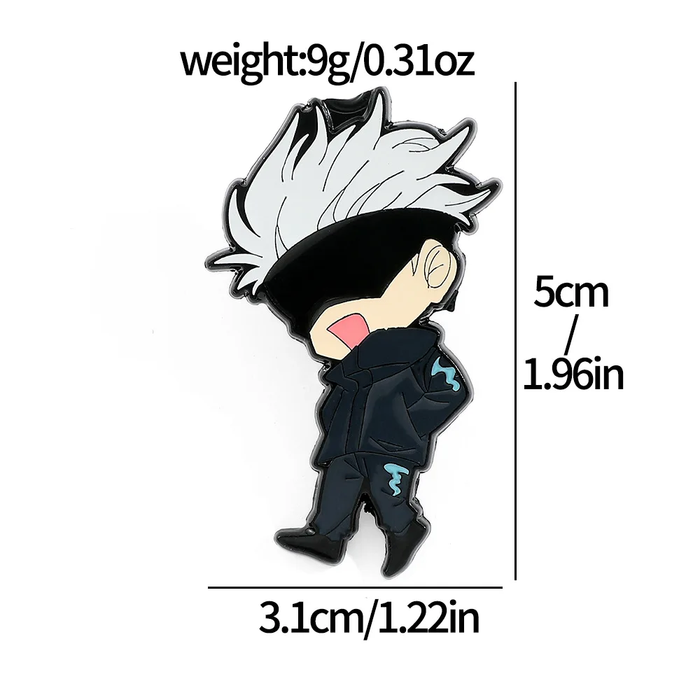 Эмалированные булавки Gojo Satoru Itadori Yuji ювелирные изделия juютсу Kaisen Chibi на заказ