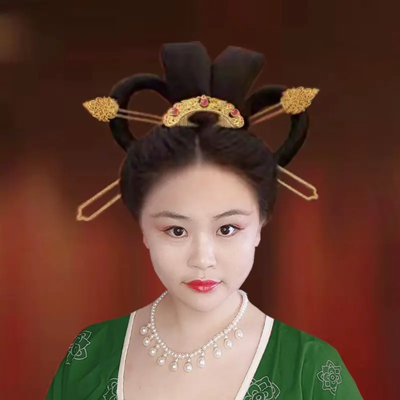 

5PCS/Set Vintage Hair Accessories for Women Tang Dynasty Hair Comb Hanfu Hairpins