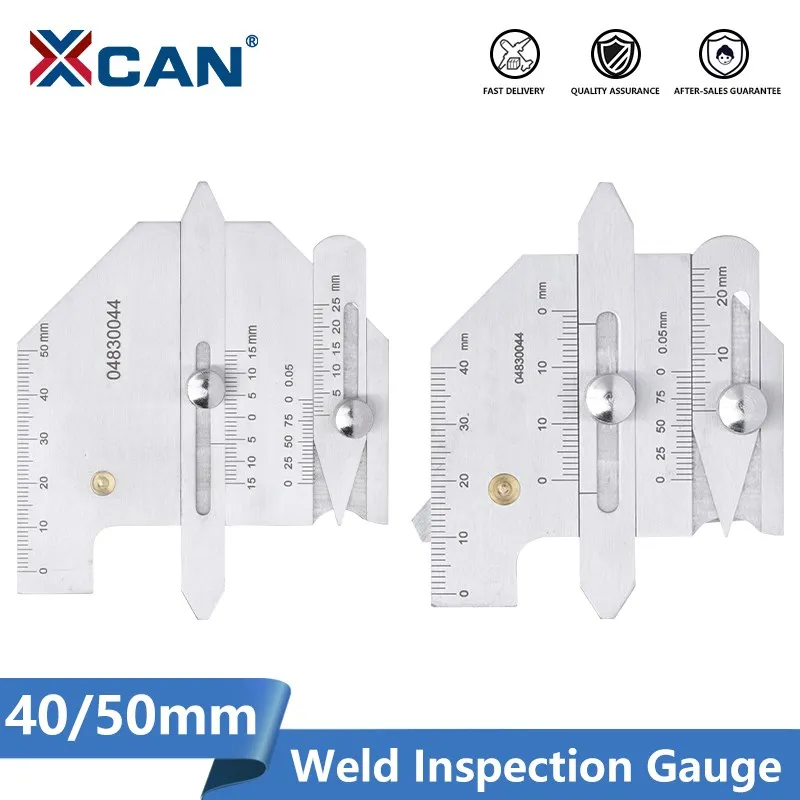 

XCAN Gauge 40mm 60mm Welding Seam Gap Welding Height Gauge Welding Inspection Ruler Measuring Tool
