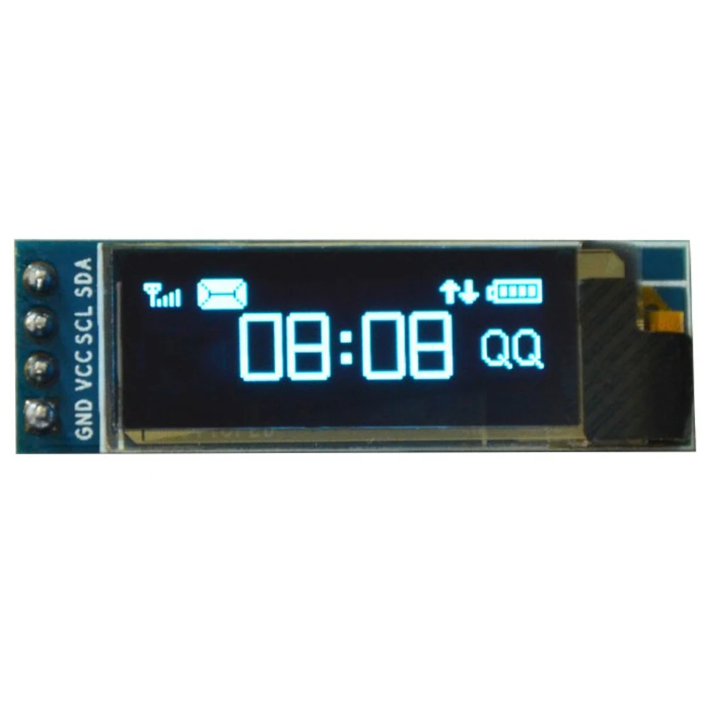 

Electronic OLED Easy Install High Resolution 0.91 Inch I2C IIC 128x32 White Digital Spare LCD Display Module