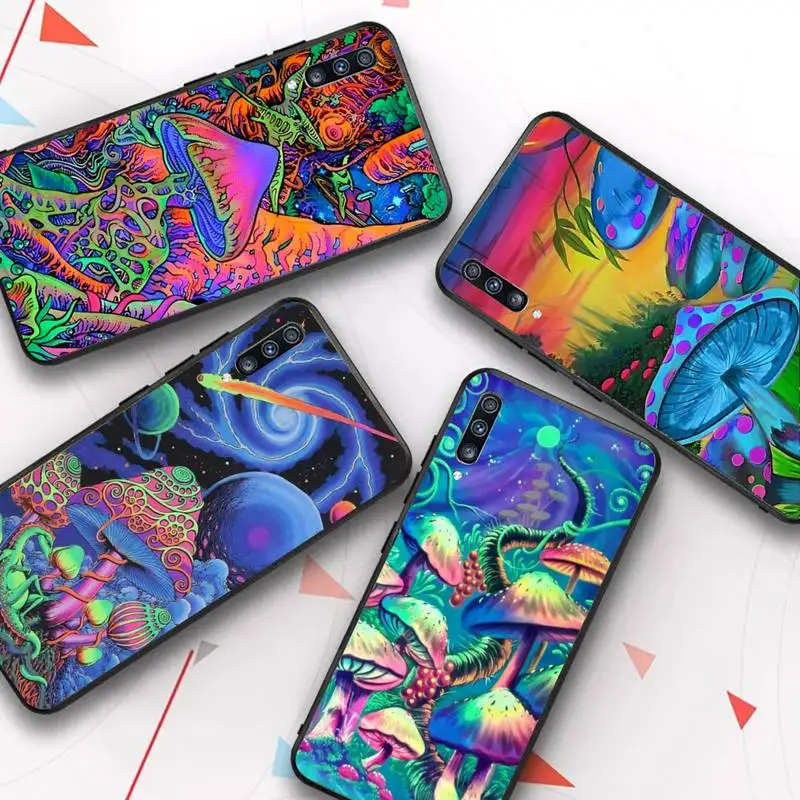 

Trippy Mushroom Phone Case for Samsung A51 01 50 71 21S 70 31 40 30 10 20 S E 11 91 A7 A8 2018