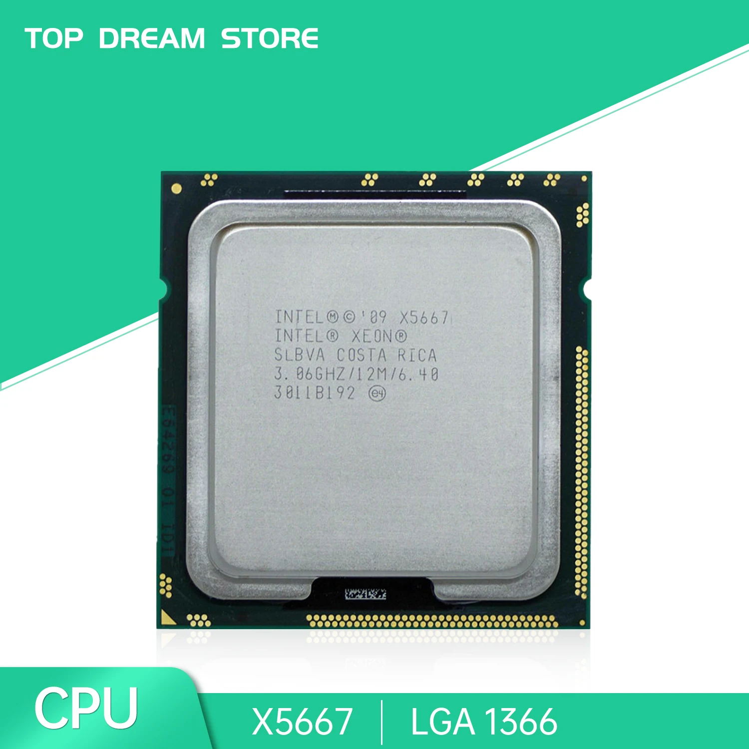 

Процессор Intel Xeon X5667, ЦП 3,06 ГГц LGA 1366 slтвердый четырехъядерный процессор для настольного компьютера X5667