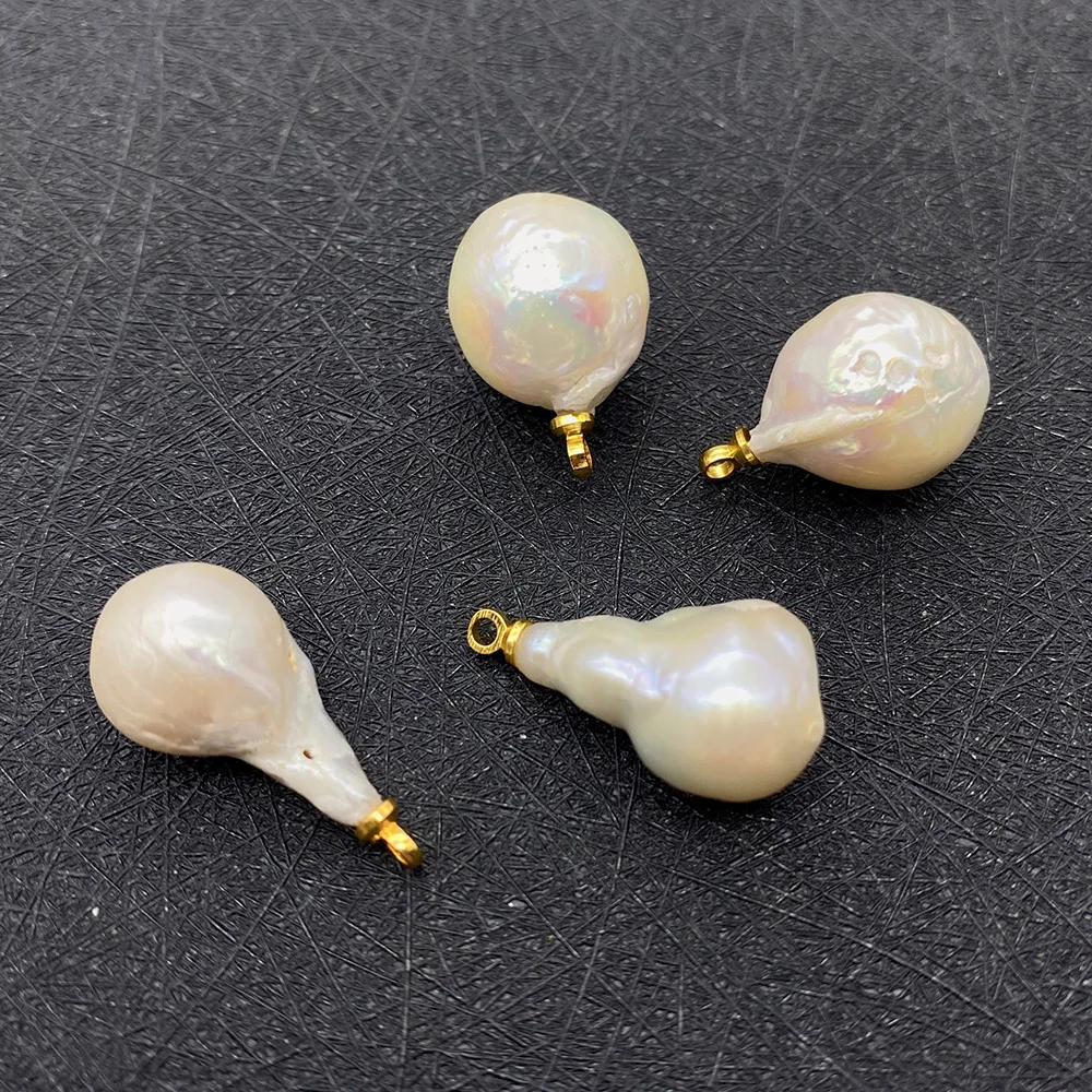 Натуральная искусственная подвеска белый круглый хвост дизайнерские серьги