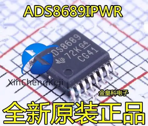 2pcs original new ADS8689IPW ADS8689IPWR TSSOP-16 ADS8689 16 bit A/D conversion