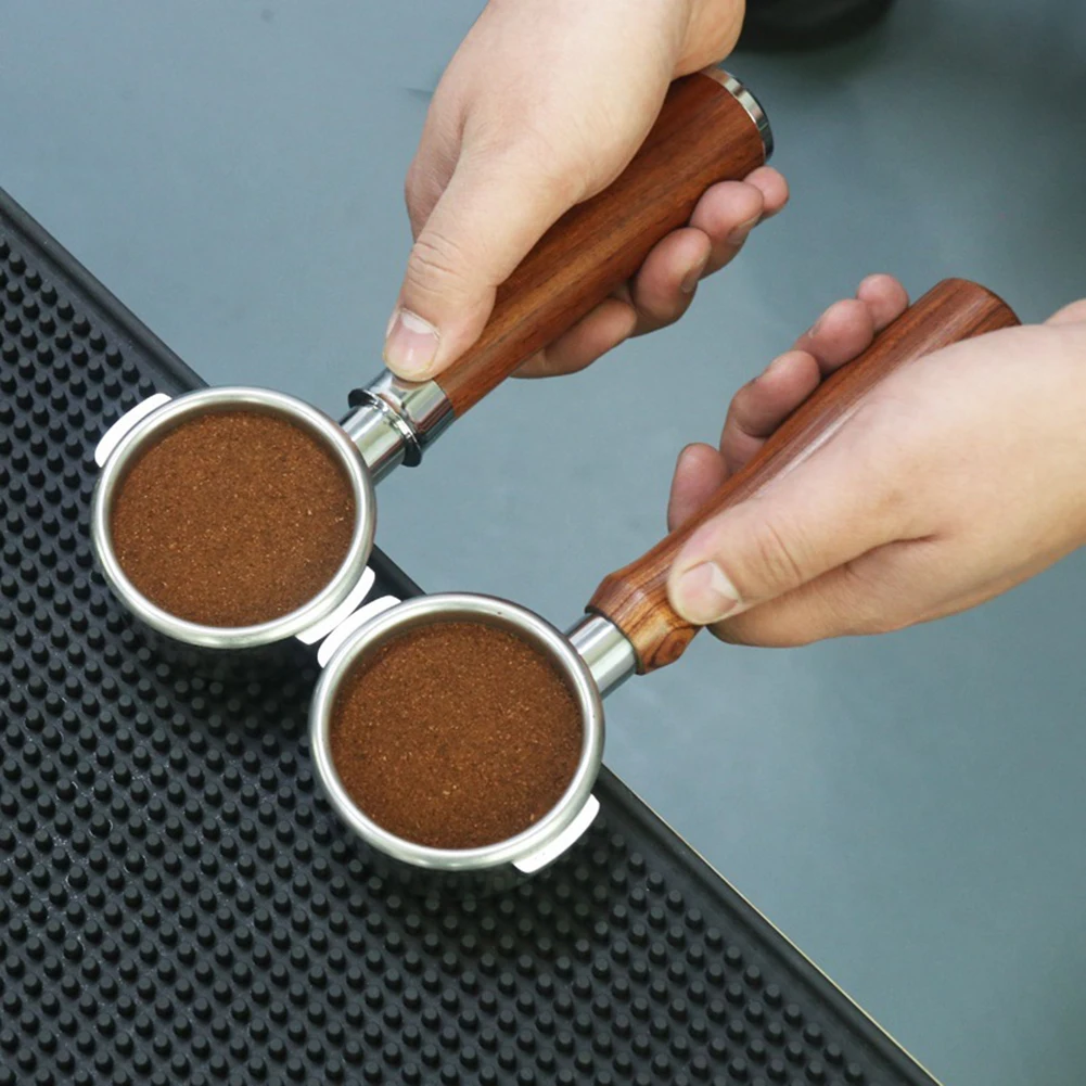 

Handle Coffee Maker Handle GROUP HANDLE WITH BASKET PORTAFILTER Solid Wood Stainless Steel 226*58mm BOTTOMLESS
