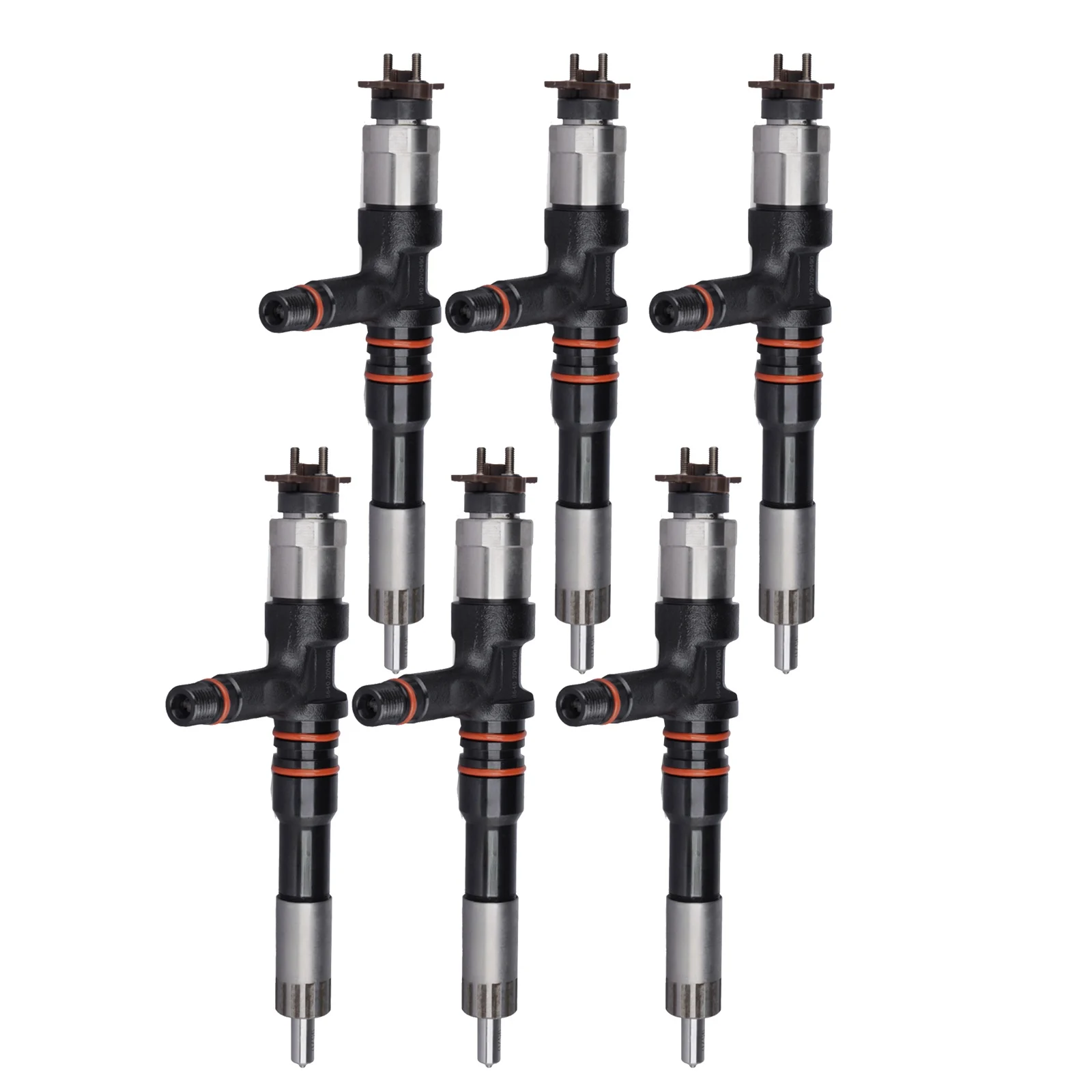 

6PCS New Diesel Common Rail Injector 095000-6280 / 6219-11-3100 for Komatsu SAA6D170 PC400-8 WA900-3 730E Engine