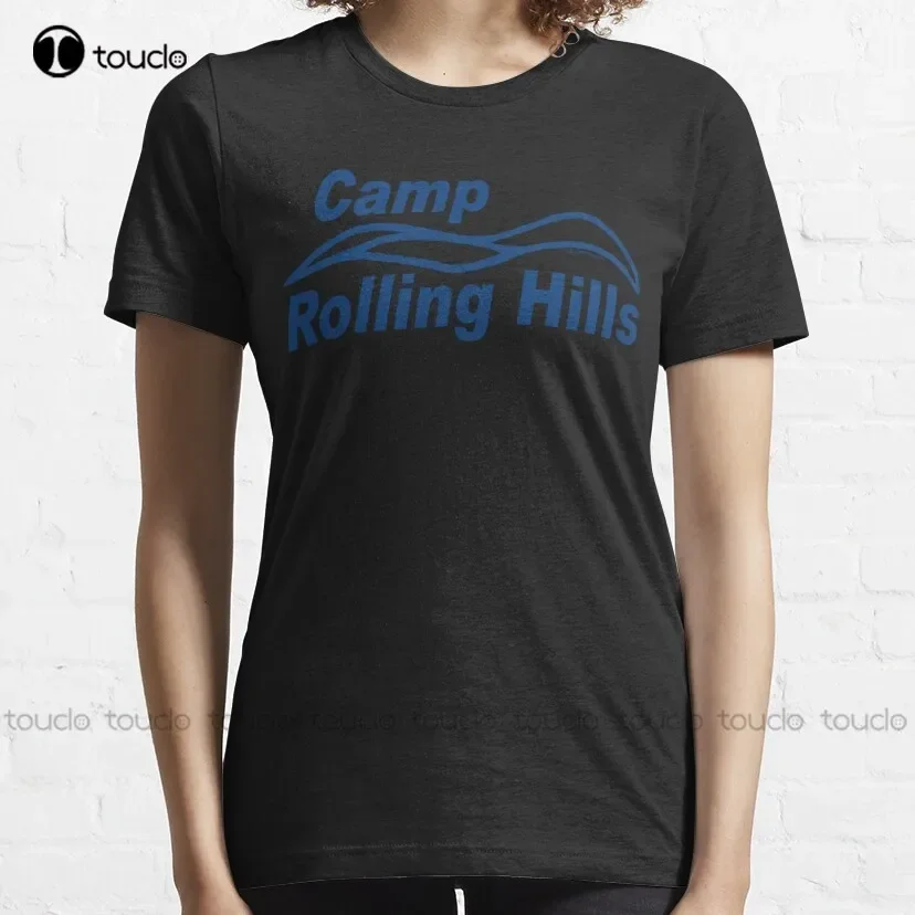 Футболка Camp Rolling Hills черные рубашки для женщин унисекс взрослых и подростков