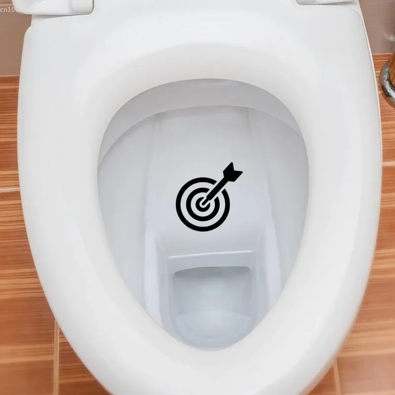 Креативные наклейки на унитаз с надписью Hit The Target 10 см украшение для дома