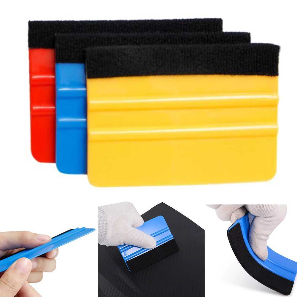 

Vinyl Squeegee Tools Squeegee Felt Edge Scraper Car Decals Vinyl Wrapping Spatula Tool Car Wash & Maintenance