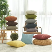 linen cushion cover nordic pillow cover for sofa living room pillowcase 18x18 decorative pillows nordic home decor