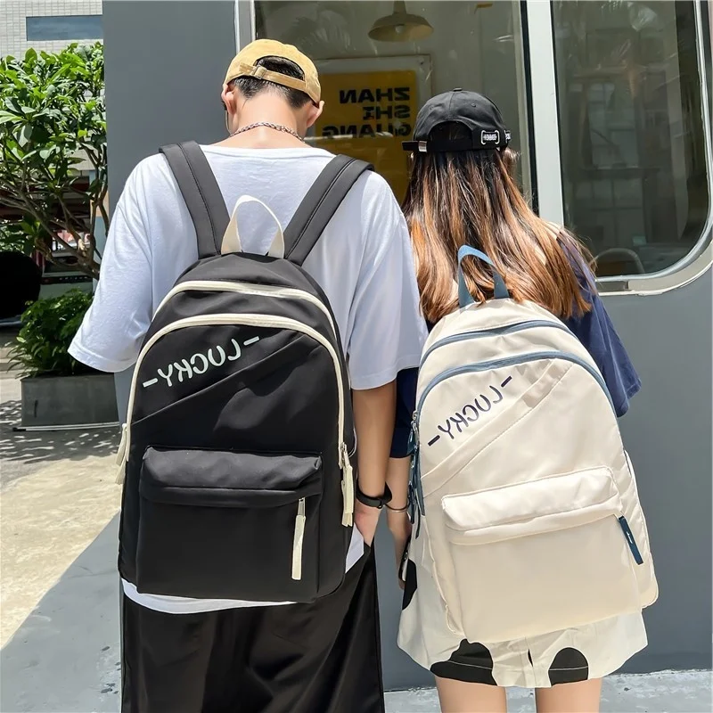 

Дизайнерский рюкзак для женщин, вместительные дорожные Многослойные водонепроницаемые школьные ранцы для девочек и мальчиков, модные сумк...