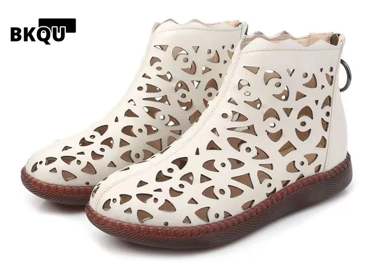 

Женские босоножки из натуральной кожи, на плоской подошве