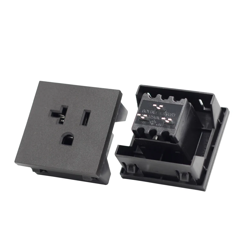 Американская розетка питания 45*45, американский стандарт NEMA 5-15R IEC 15A 125 В переменного тока, штепсельная вилка с сертификацией
