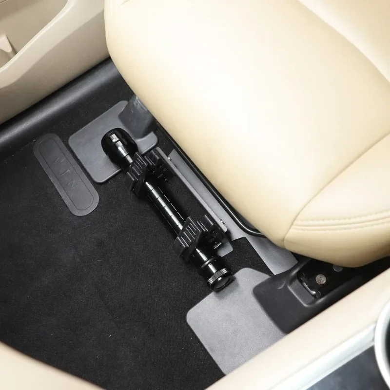Фото Для Nissan Pathfinder 2013-2018 алюминиевый сплав черный автомобильный держатель фонарика под сиденьем кронштейн интерьерные автомобильные аксессуары №4