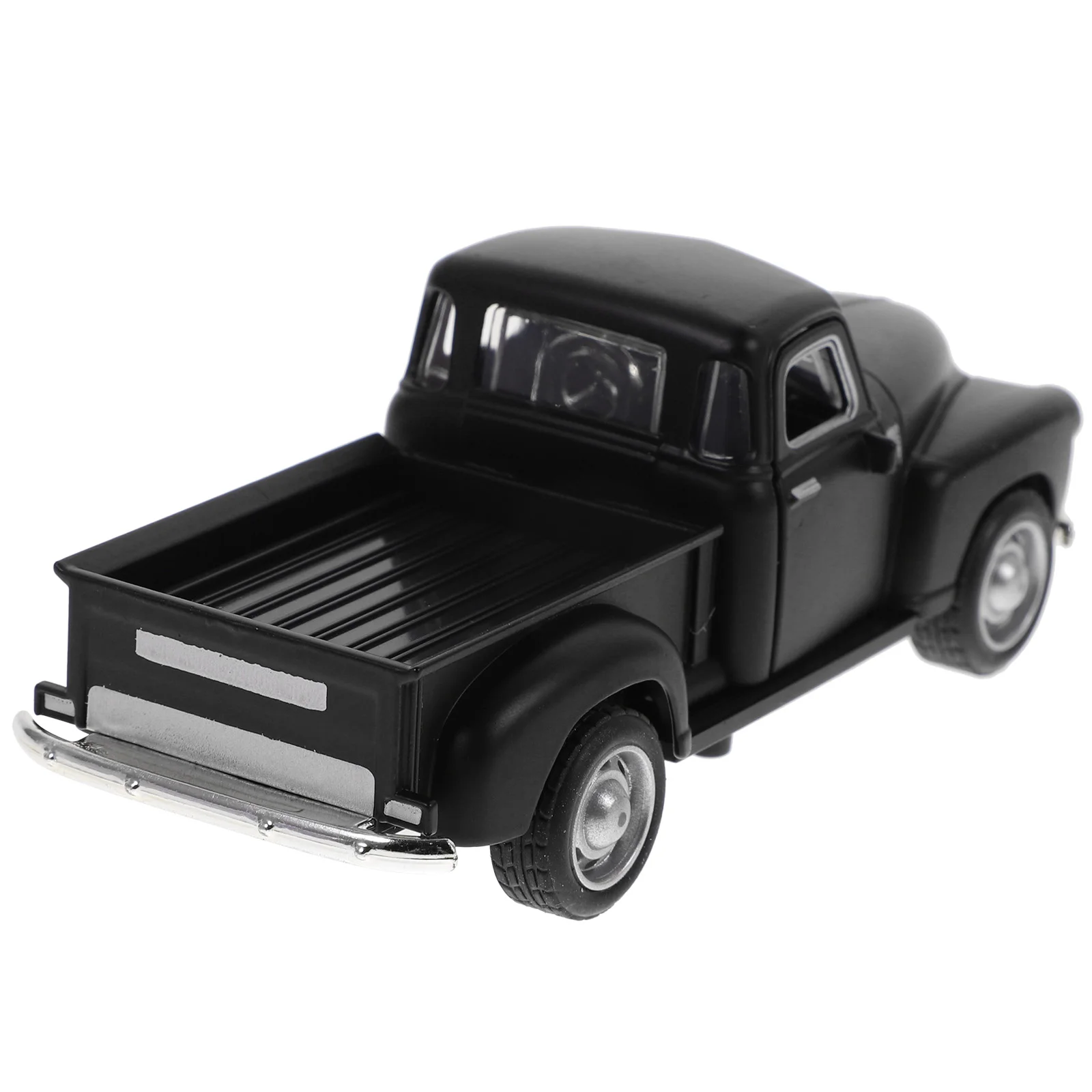 

Retro Metal Car Model Pickup Truck Statue Black 1955 Pick- Up Farmhouse Truck Decor Truck Sculpture Boy Friend Gift