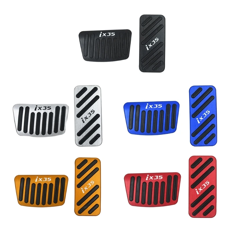

F1CF Gas Fuel Brake Pedal Cover Car Accessories Anti-Slip Brake Gas Pedal Pads for ix35 18-22 Auto Accelerator Pedal Covers