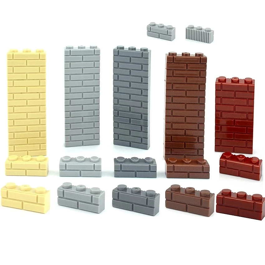 Толстая стена фигурки кирпичи совместимые с 98283 15533 DIY 1x2 1x3 1x4 1 + 2 точки
