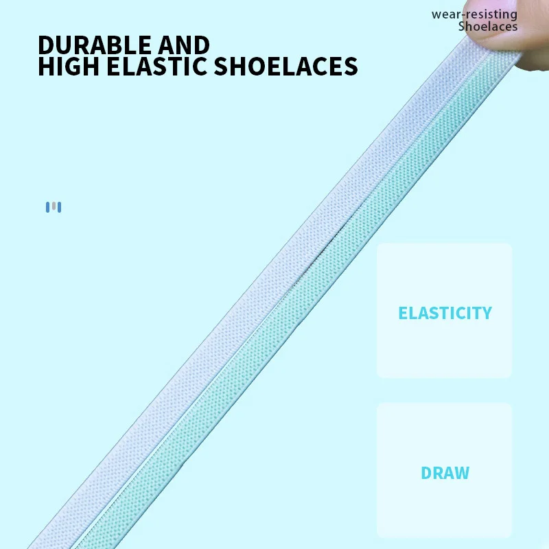 Elastic Laces Sports Colorful Press Lock Shoelaces without ties 8MM Flats No Tie Shoe laces Kids Adult Shoelace Shoes Accessorie