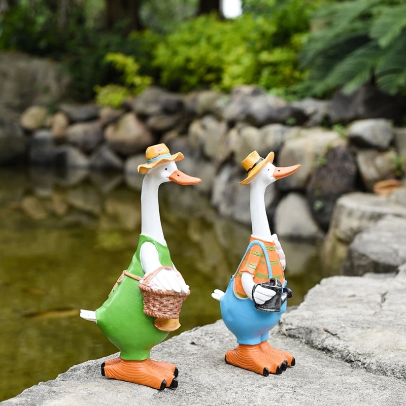 

Mini Resin Duck Figurines Animal Mini Landscape Home Decors Miniature Fairy