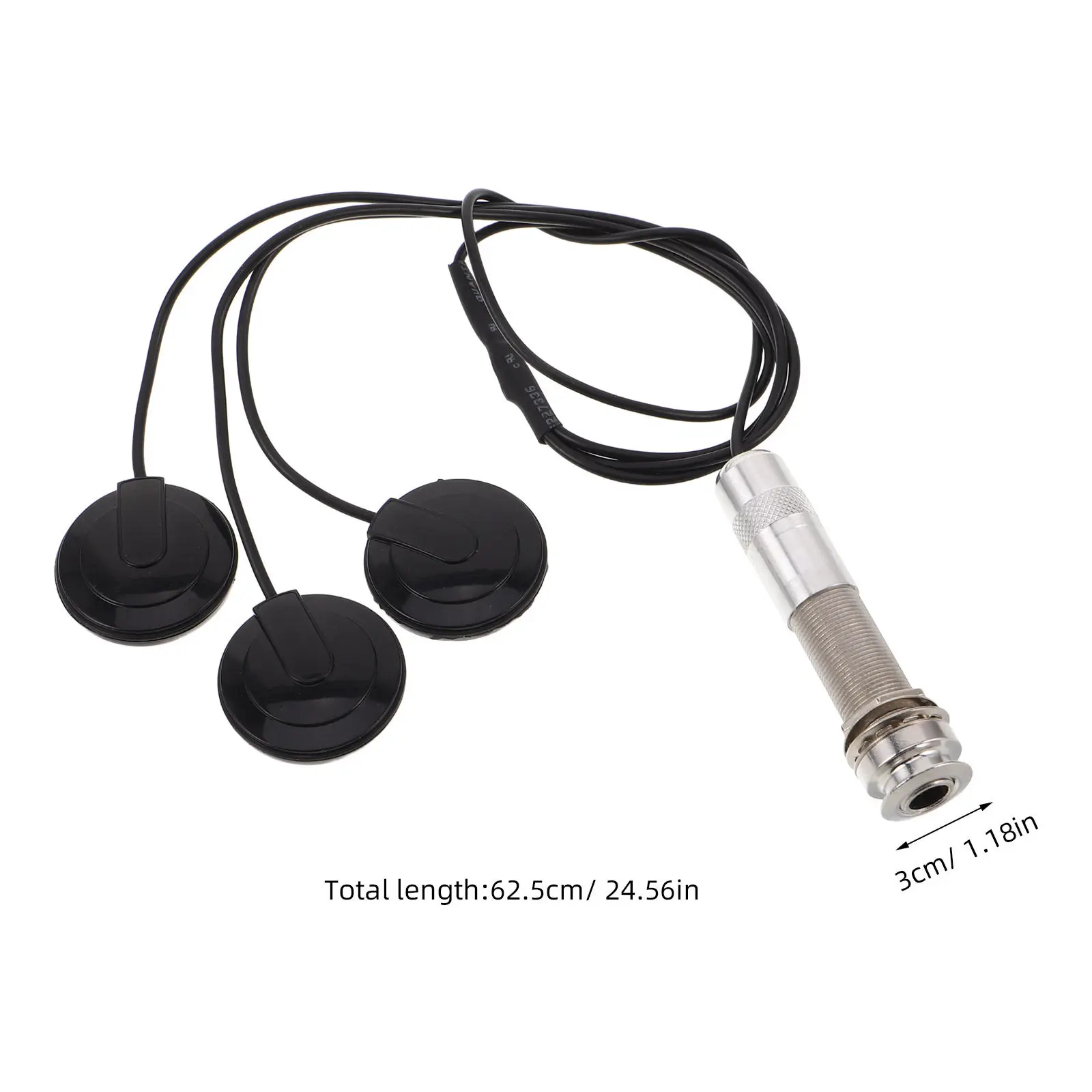 Фото 1Set Piezo Pickup Transducer Acoustic Guitar Ukulele Mandolin Transducer Aluminum Tube Noise Reduction Pickup for String №5
