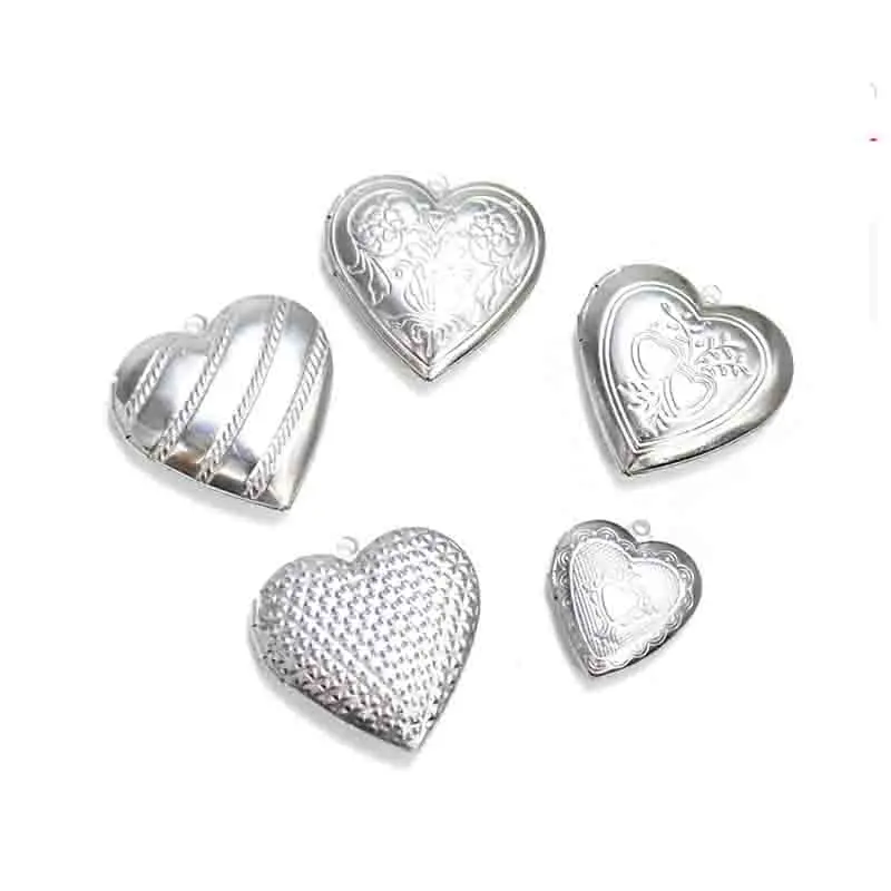 

Wholesale 20pc/lot DIY Photo Frame New Heart Stainless Steel Charms Locket Pendant Jewelry Making Family Memories Festival Gift