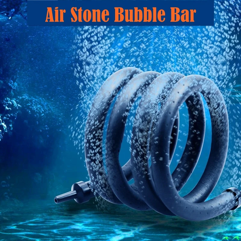 

30cm-120cm Air Stone Strip Fish Tank Bubble Bar Flexible Bubble Wand Aquarium Fish Tank Air Curtain Wall Decor 에어펌프 aquario